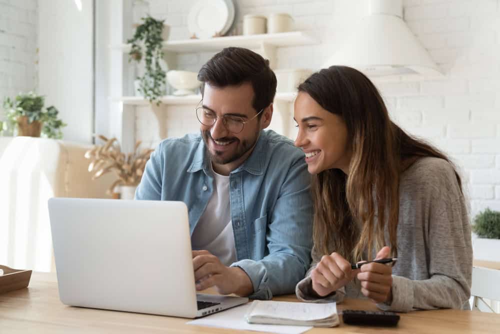 Couple at a Computer