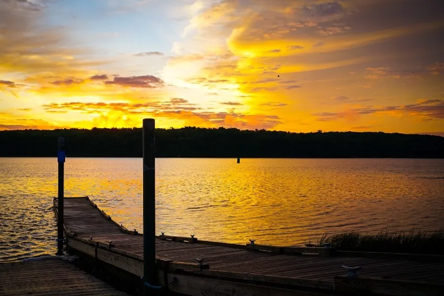 Downloaded Sunrise on the Kennebec River in Bath, Maine