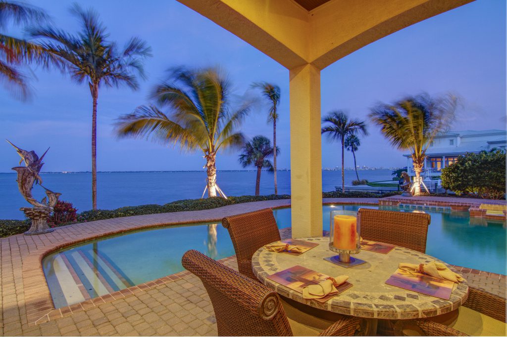 Five bedroom home on Sarasota Bay in Longboat Key South.
