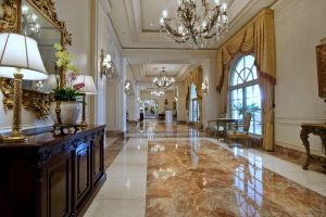 interior hallway of Ritz carlton