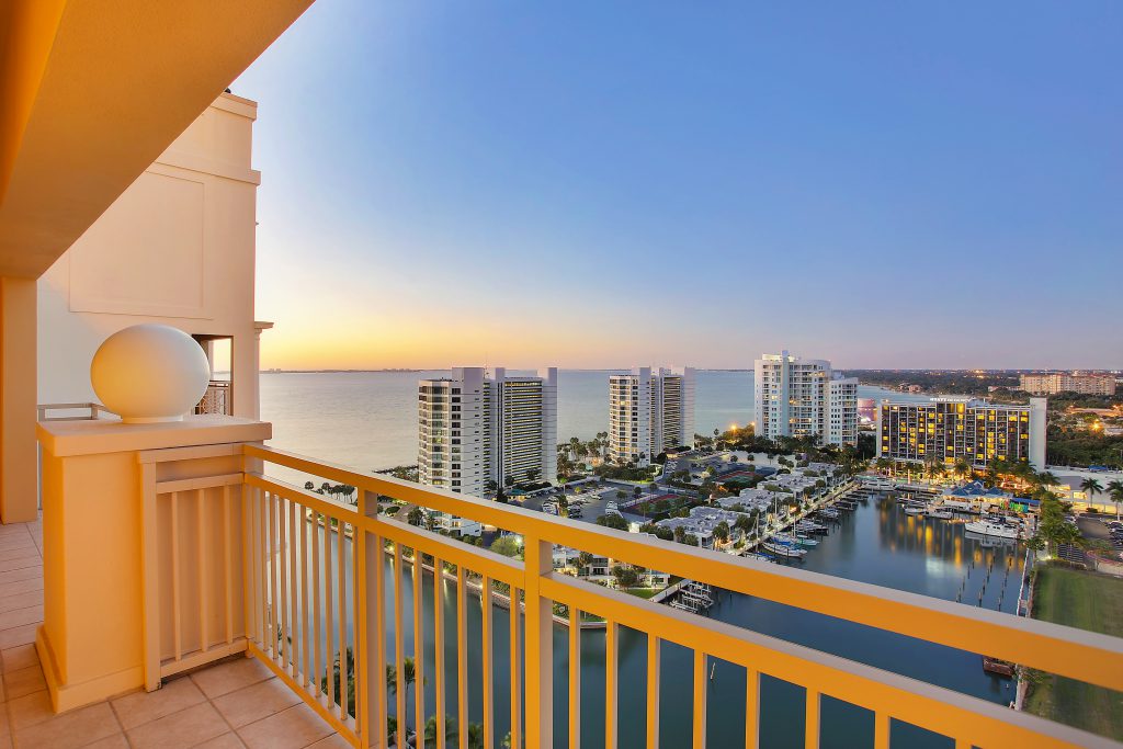 Spectacular views across Sarasota Bay from 1111 Ritz Carlton Dr #ph-1804
