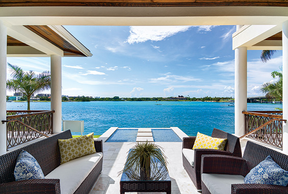 This lovely home for sale on Lido Key is listed at $6.5 million and offers spectacular views of New Pass. 