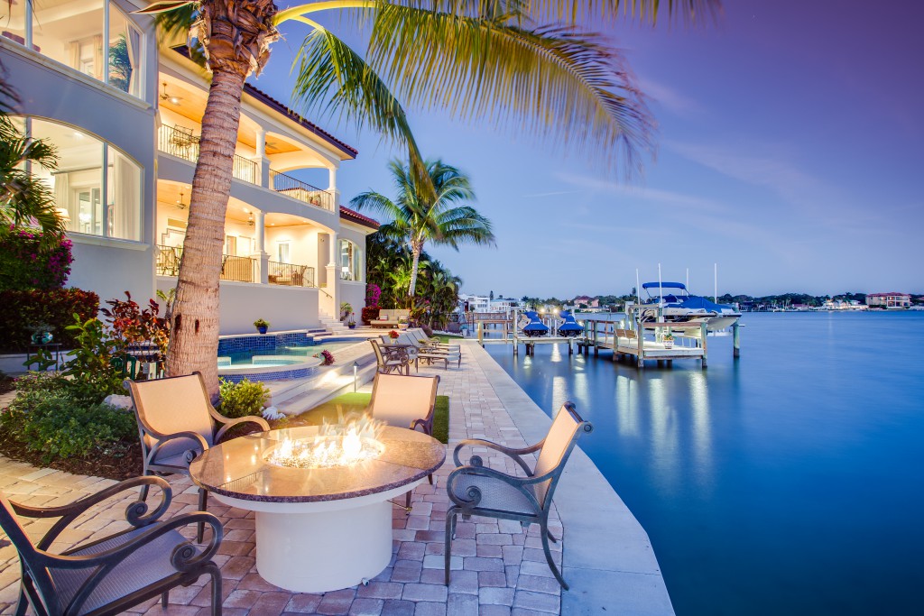 The mesmerizing backdrop at 1524 Caribbean Drive.