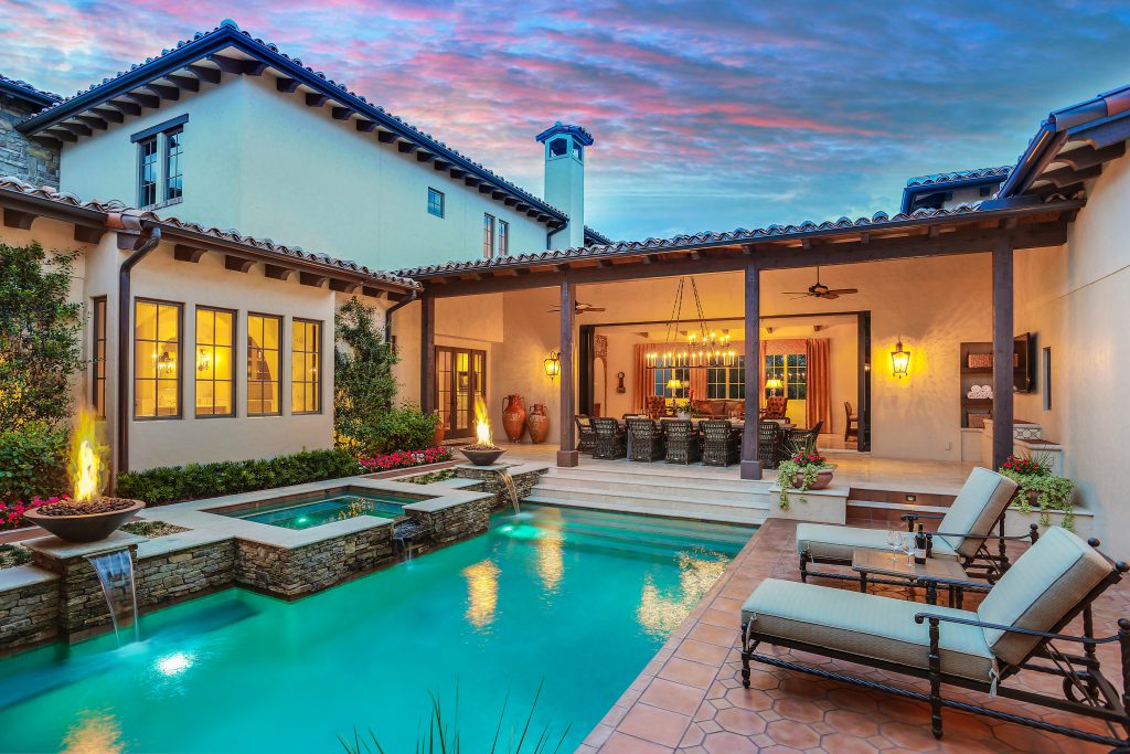 A Tuscan-inspired home for sale in the Lake Club in Lakewood Ranch. 15410 Anchorage Pl