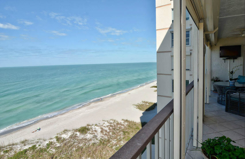 Two bedroom condominium overlooking the Gulf of Mexico in Mid-Longboat Key.