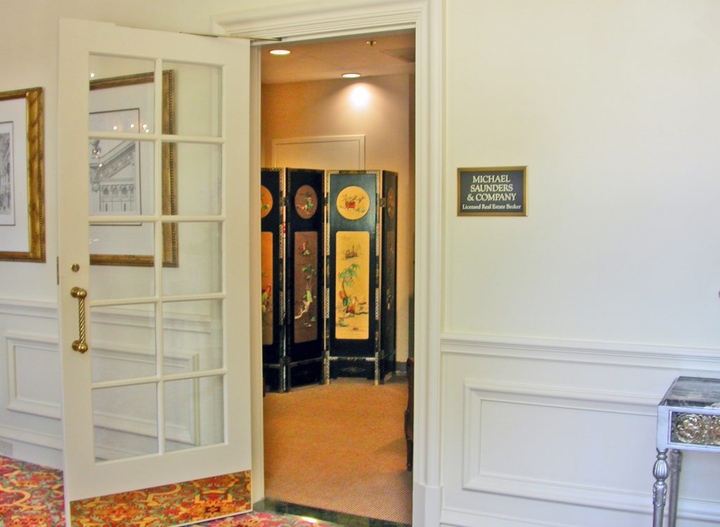 Visit the Michael Saunders & Company sales office in the lobby of the Ritz-Carlton. 