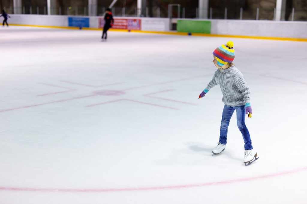 Work on your figure eight or Russian split jump at the ice skating rink.