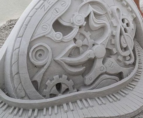 Sand castle sculpture from Siesta Key Crystal Classic