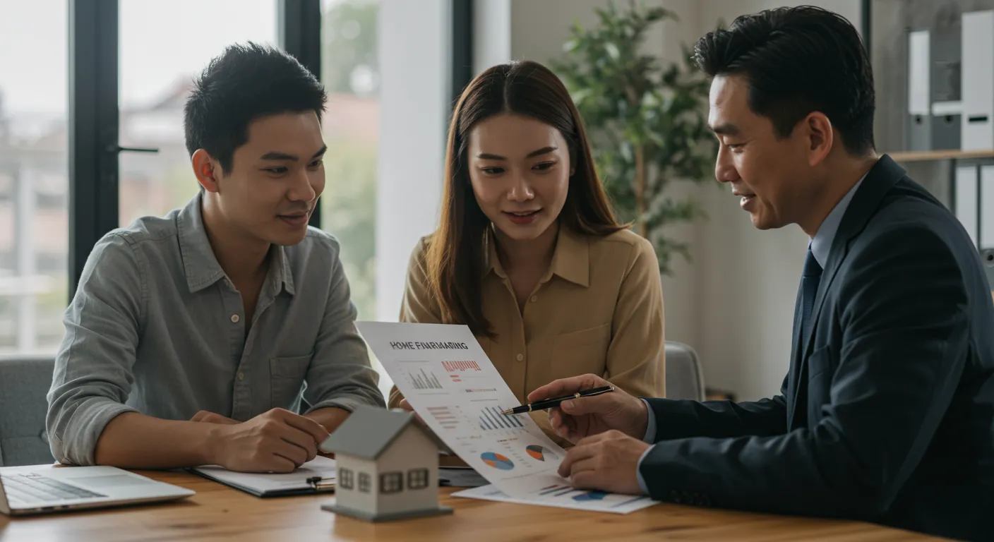 Meeting with happy clients