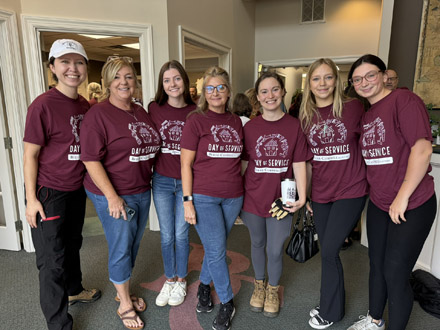 Breakfast before our annual Day of Service