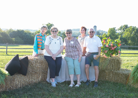 Enjoying longtime friendships at our summer picnic
