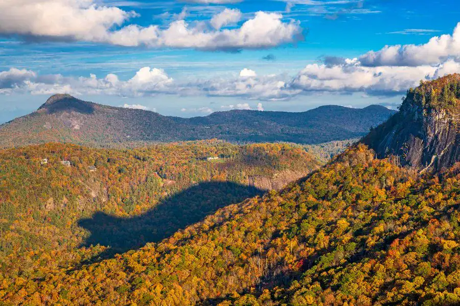 Whiteside Mountain, North Carolina, USA with the 