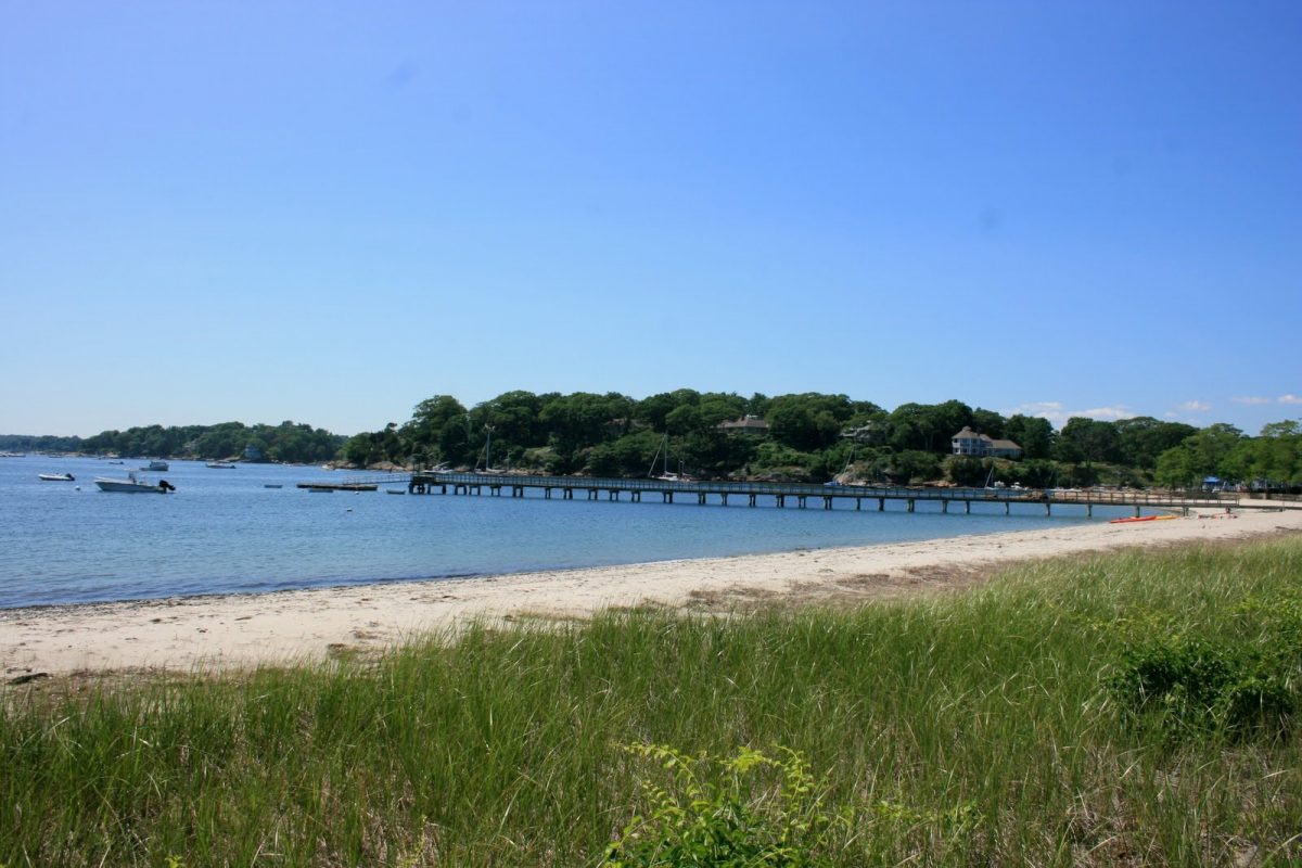 Long Beach, Smiths Point private beach and dock