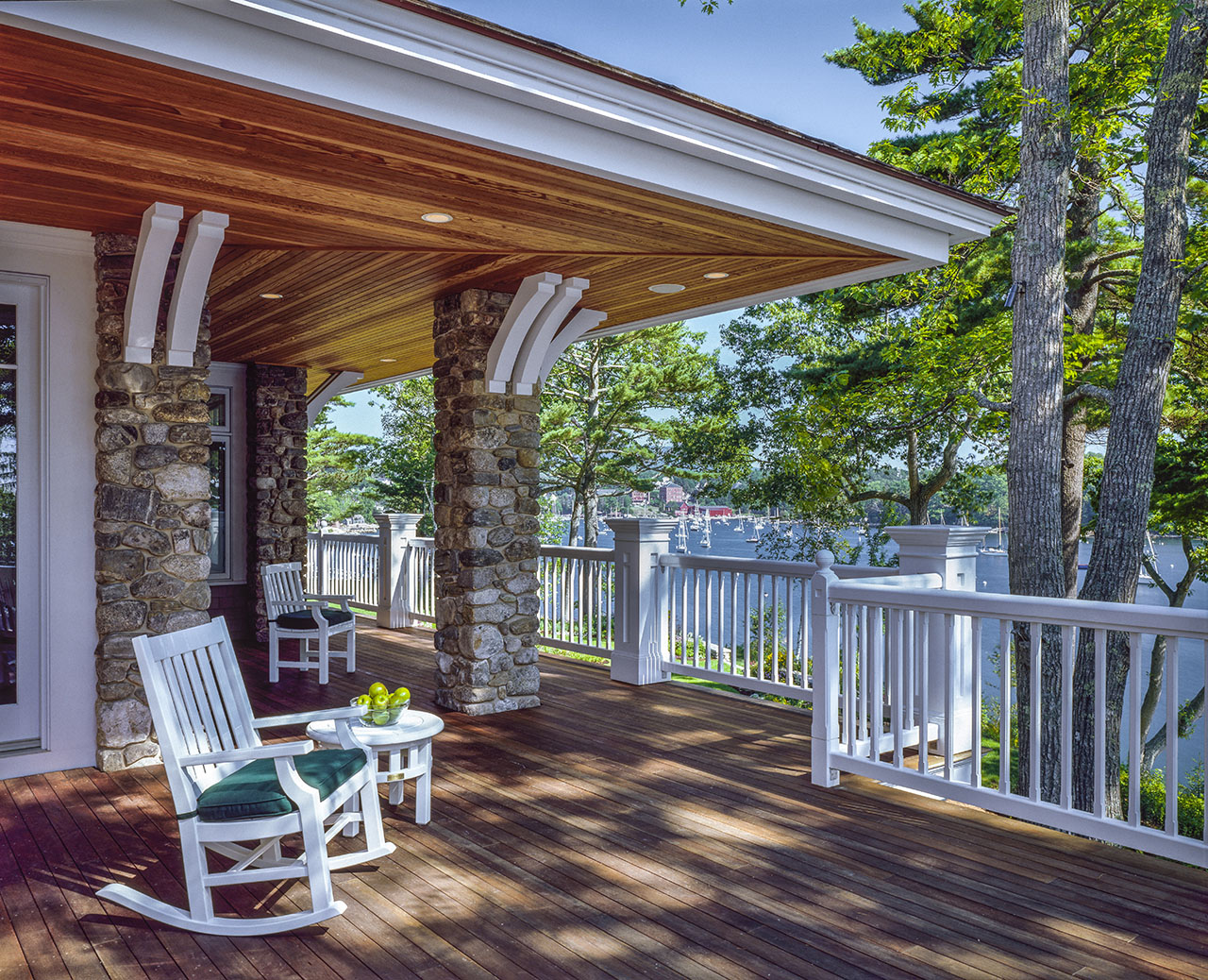 Rockport ME _Cantilevered covered porches