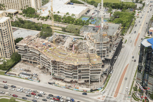October construction progress for Vue Sarasota Bay.