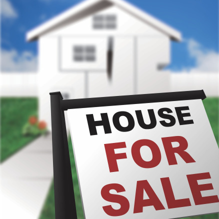 A white colored house with a 