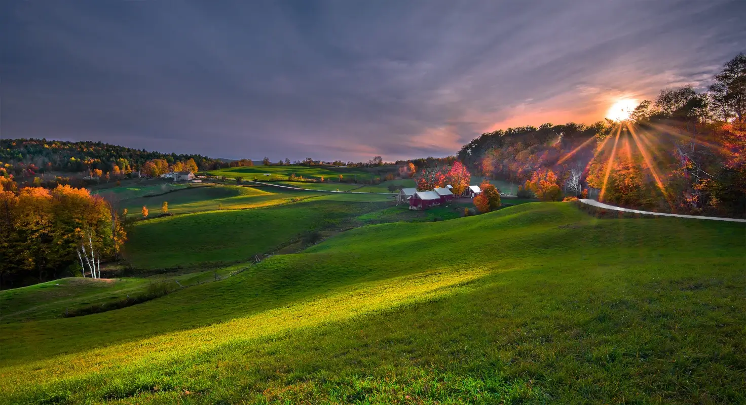 Vermont Jenne Farm Sunset