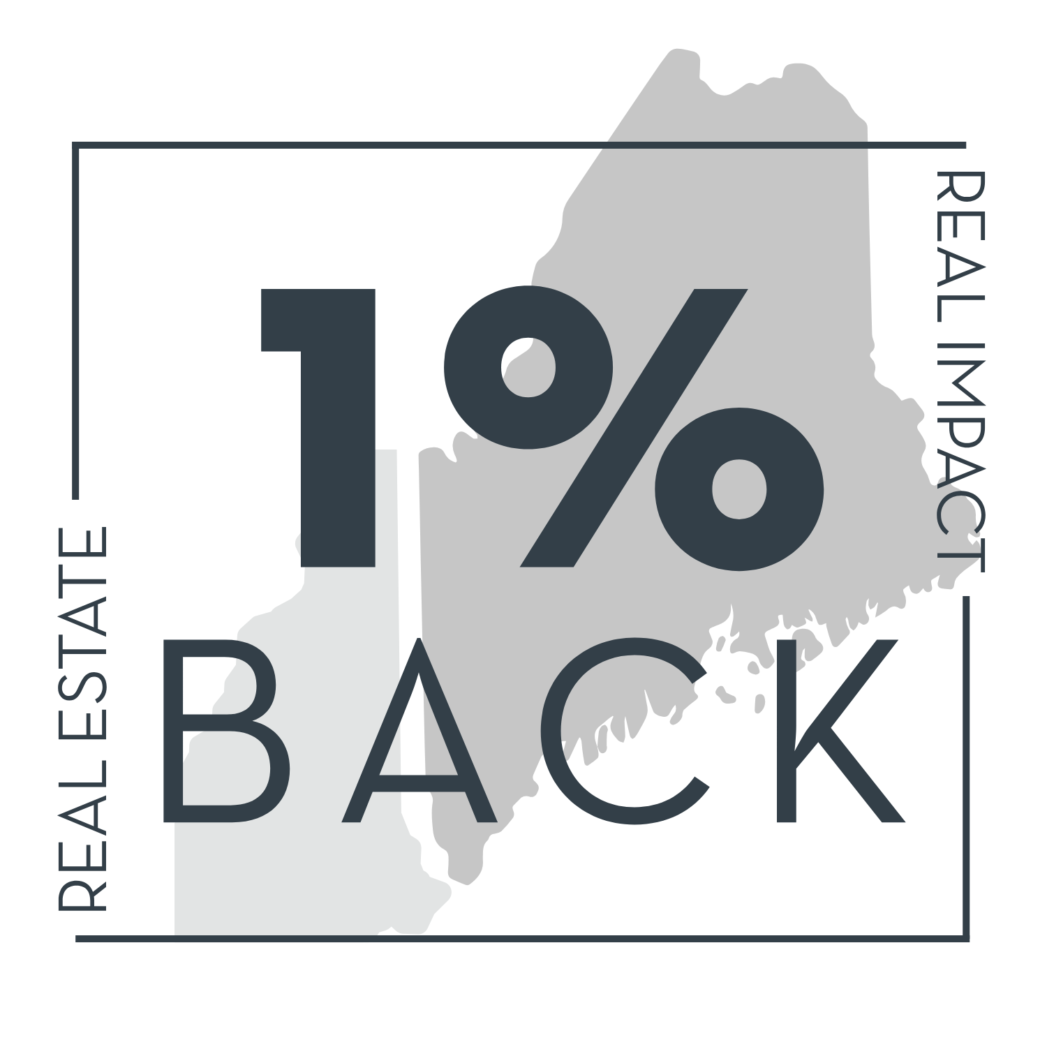 1% back to maine logo
