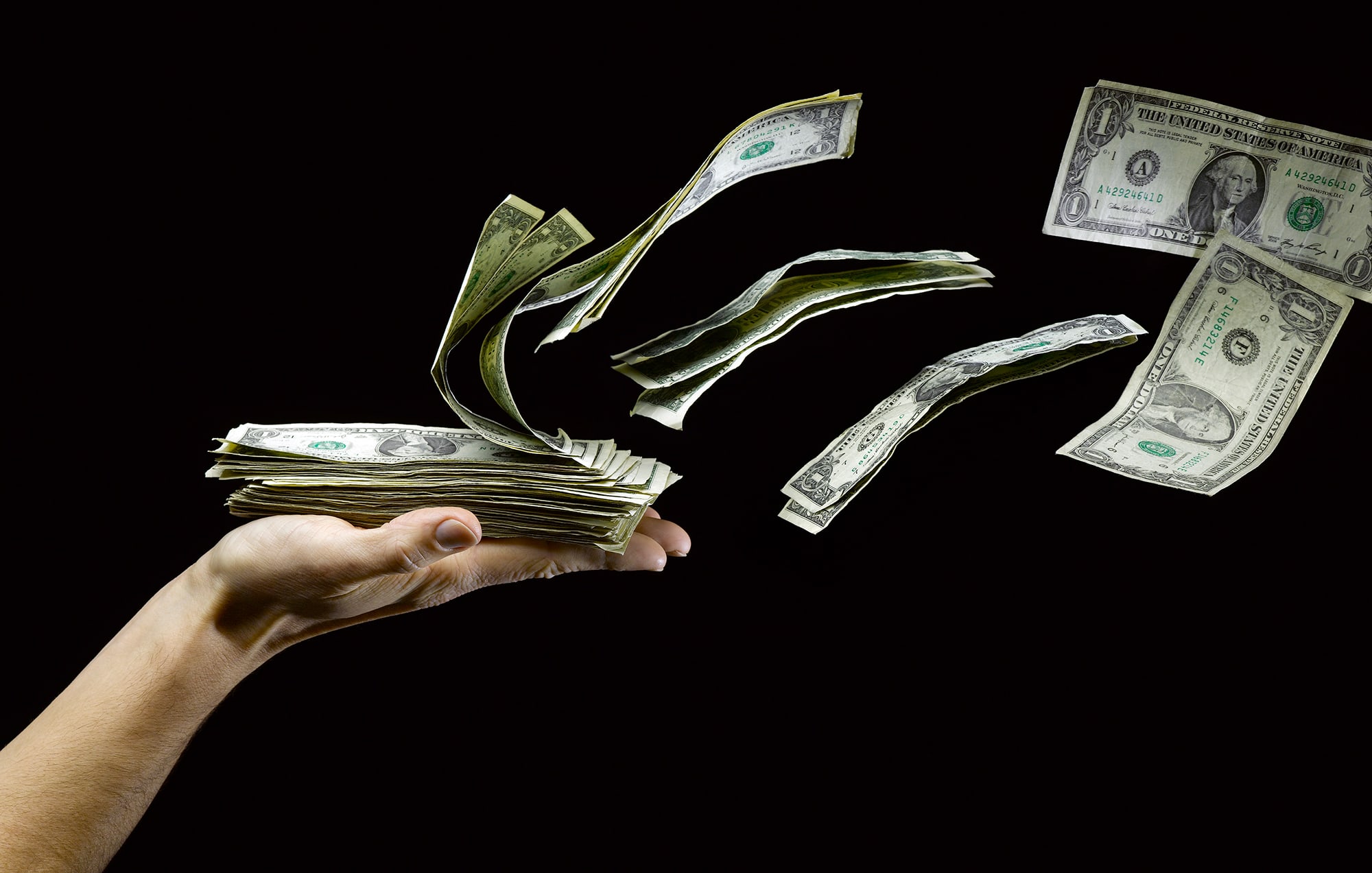 woman is working on the laptop