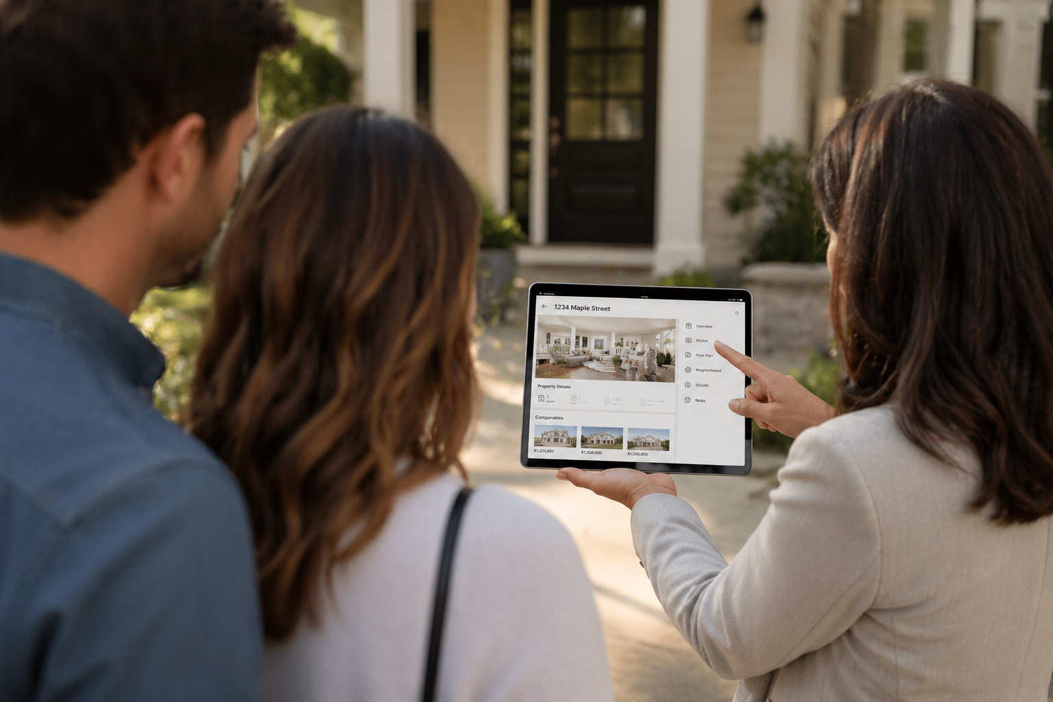 Broker using technology and collaborating with marketing team