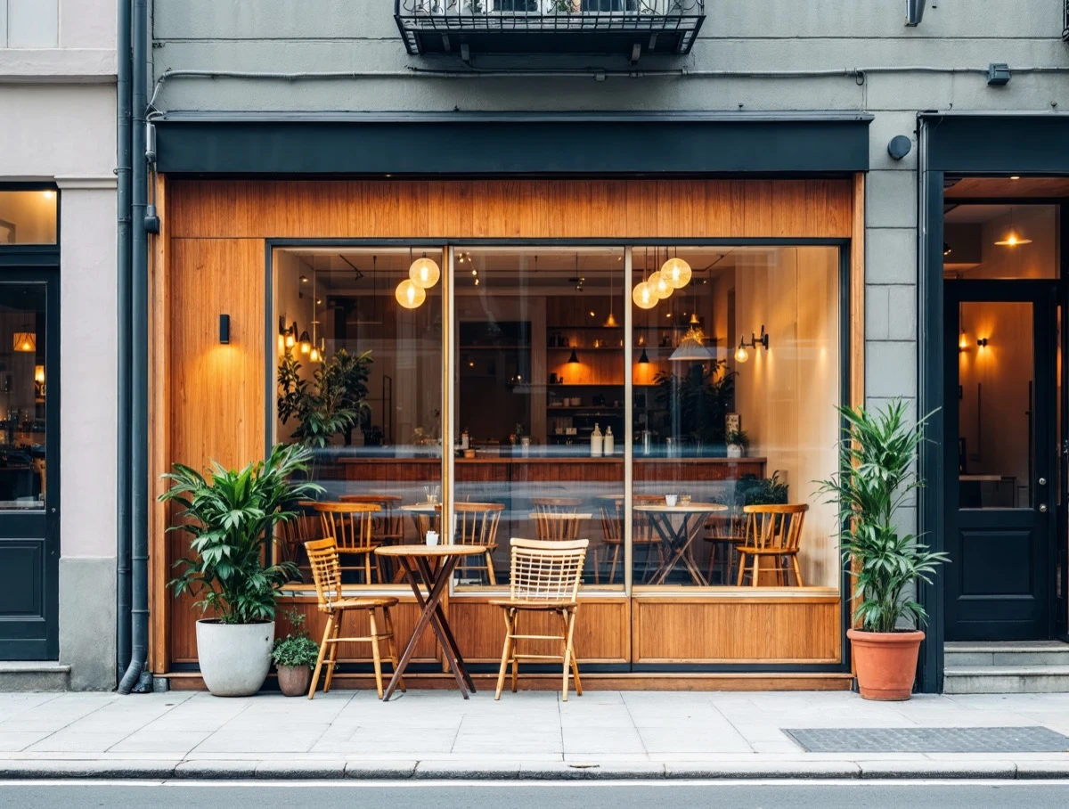 Charming downtown cafe / storefront, walkable street