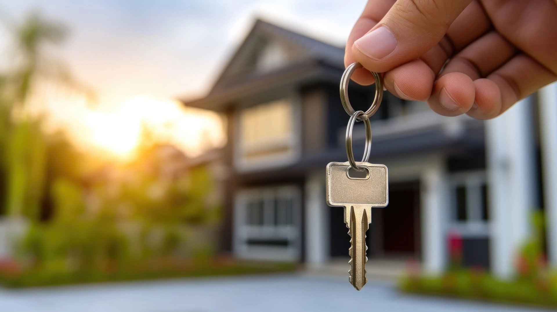 Generic new-home feeling, keys / open doorway, neutral and welcoming