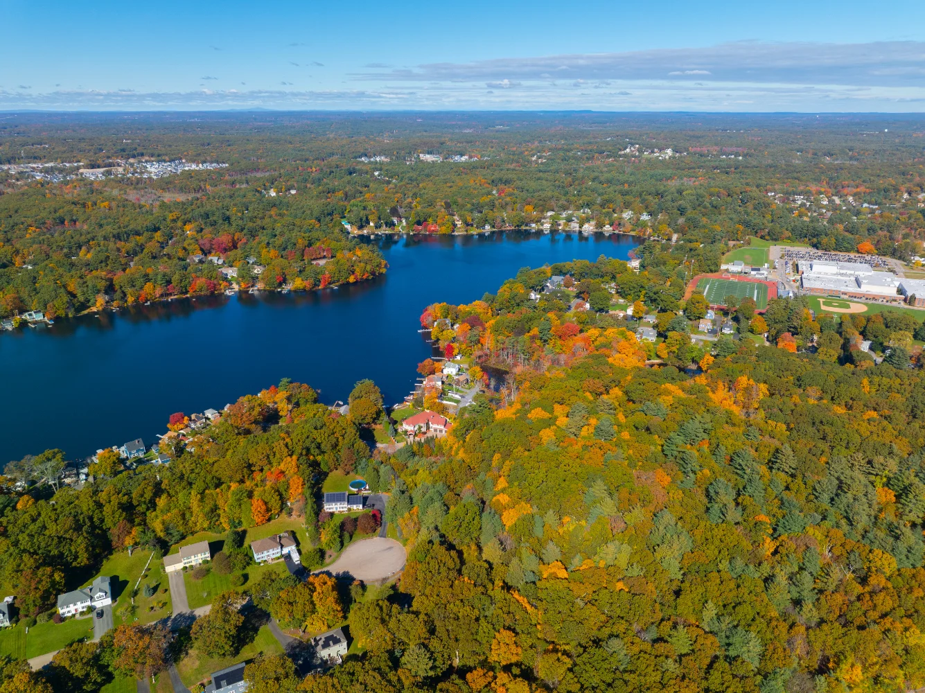 Lake Pearl in Wrentham MA