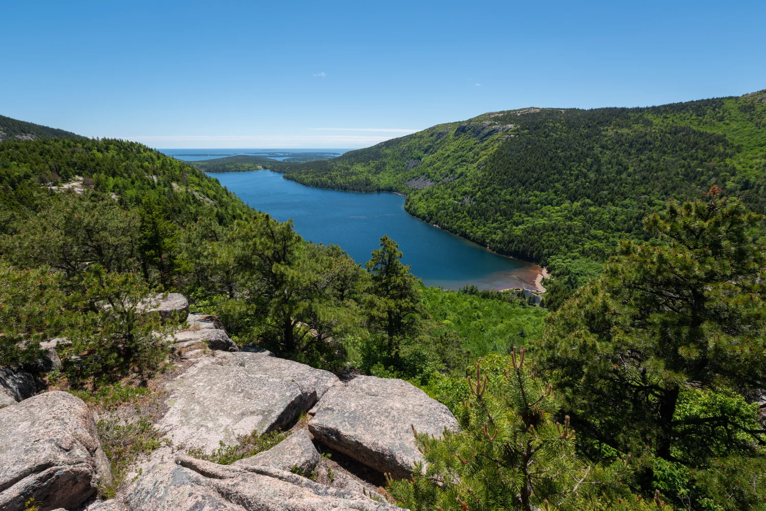 View of Norway Maine and surrounding lakes