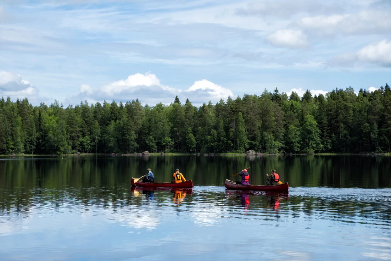 Canoeing on the Saco River in Fryeburg