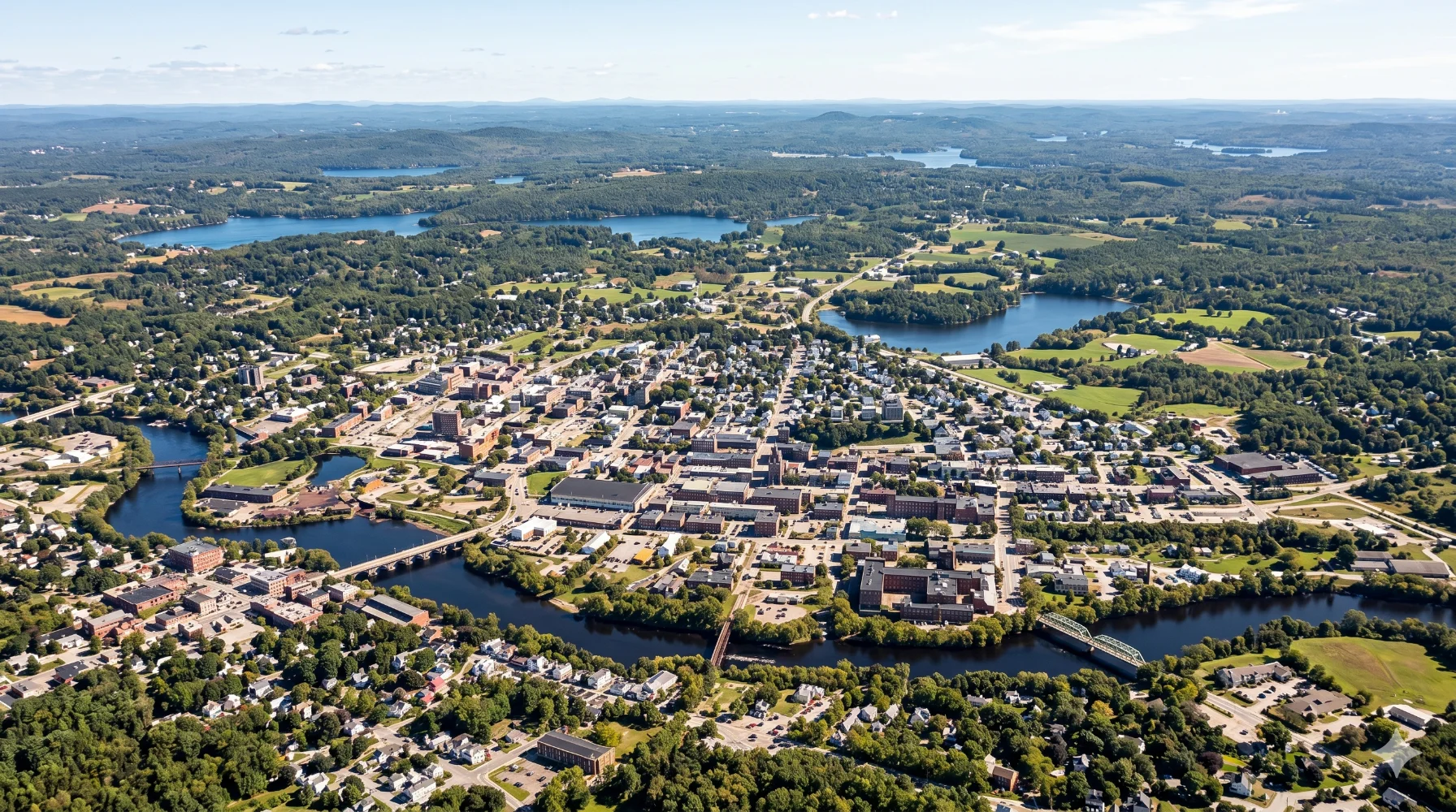 Scenic landscape in Poland Maine