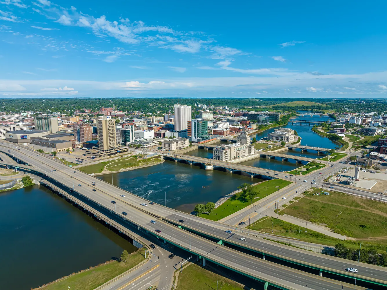 Cedar Rapids Aerial view