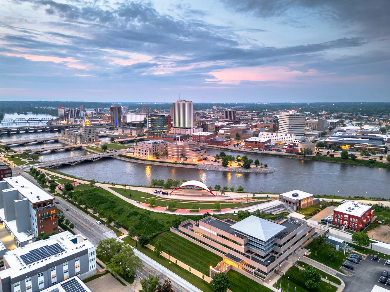 cedar rapids aerial view