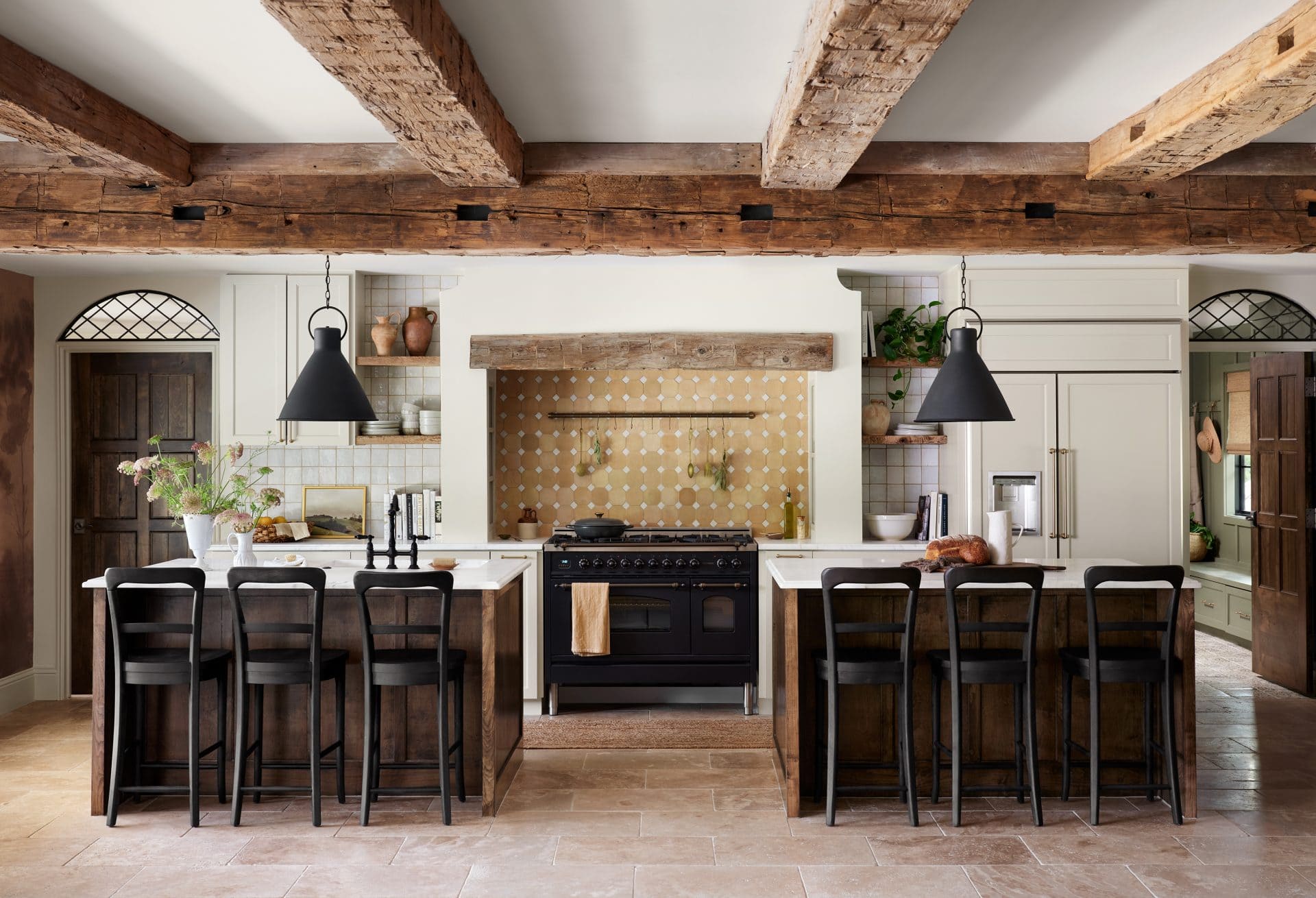 Kitchen layout with double islands