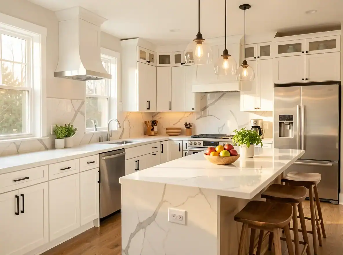 Clean kitchen prepared for home sale