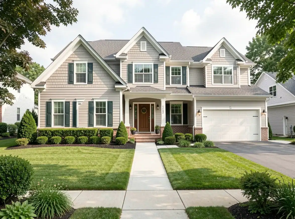 Inviting front exterior of a well-maintained home ready for market
