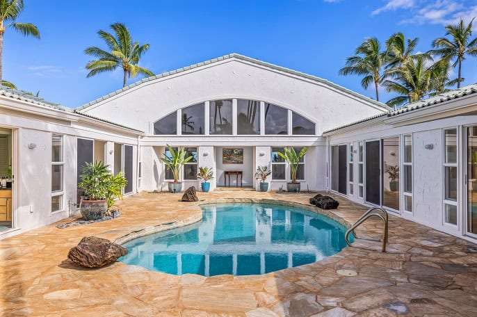 Live Beachfront at 141 Kailuana Loop, Kailua