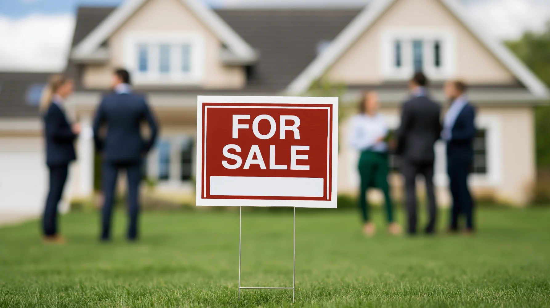 Real estate agent discussing home selling strategies and valuation with clients