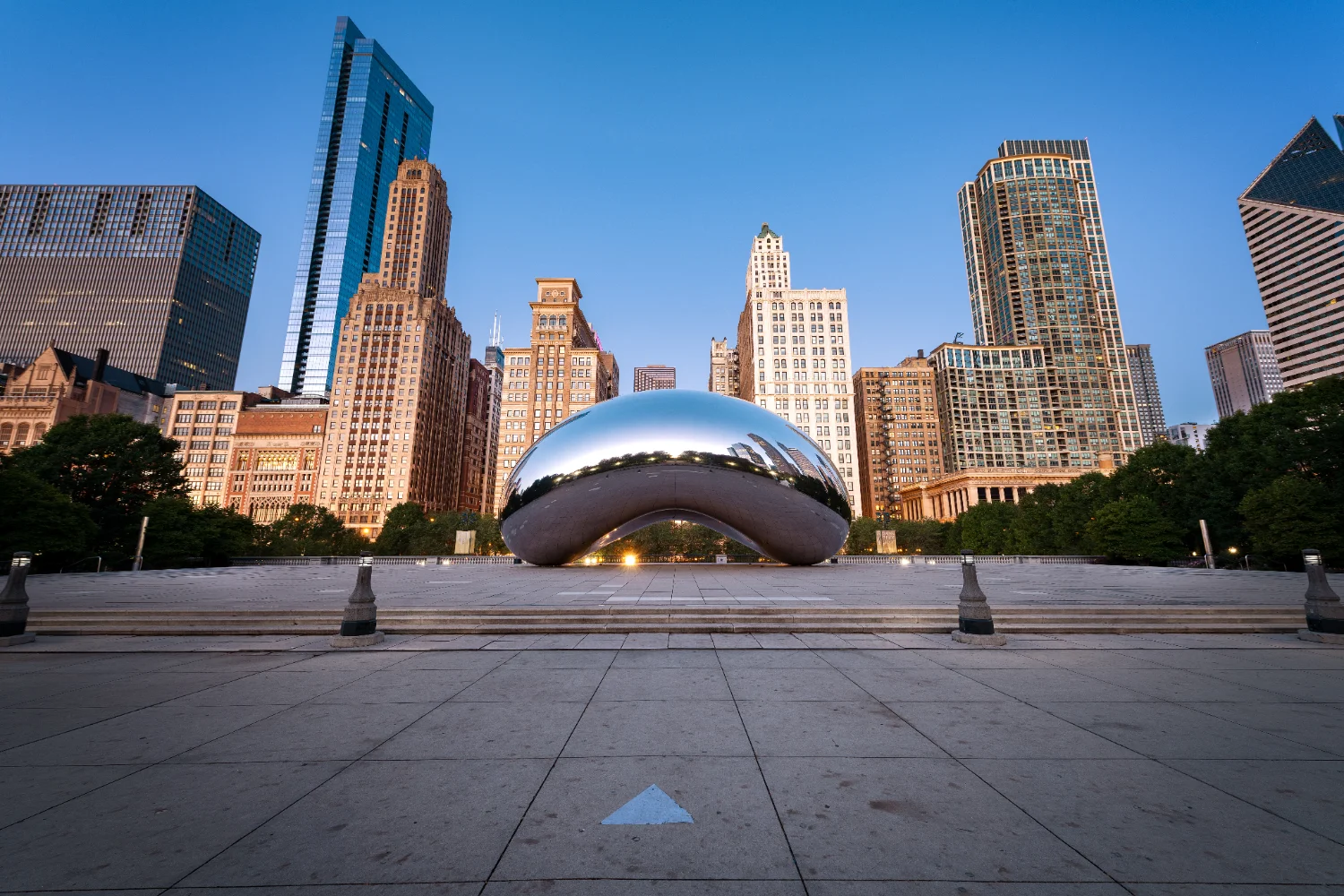 Aerial view of the Chicago skyline