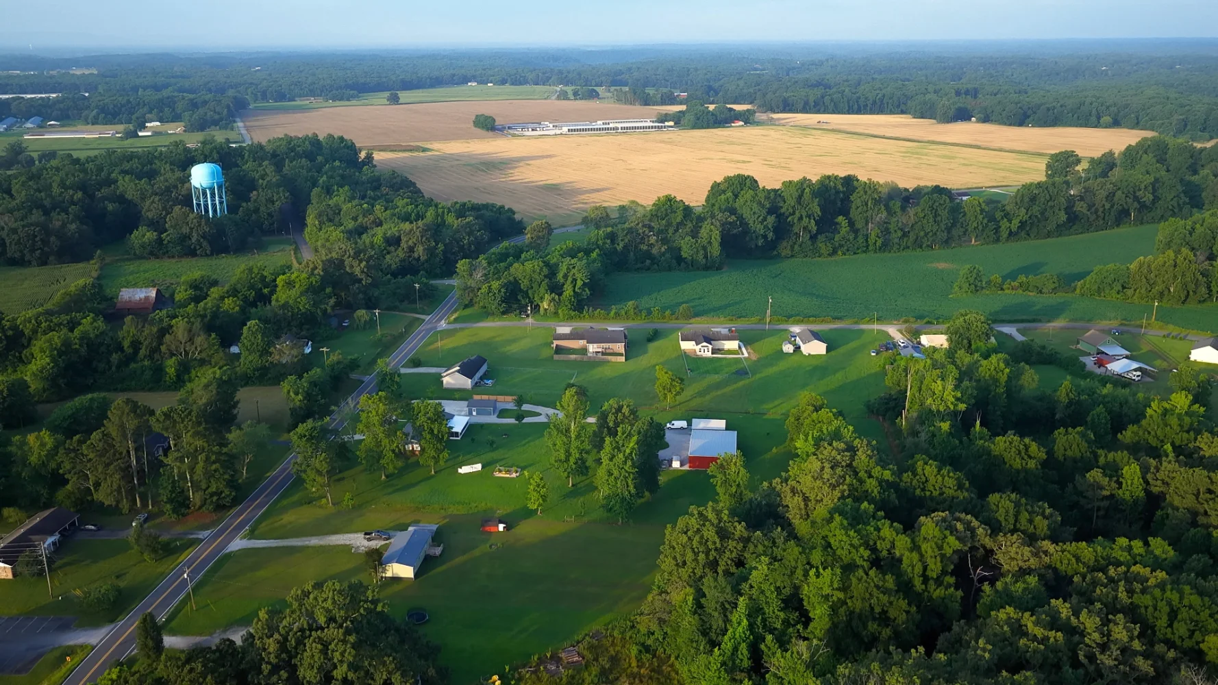 Suburban neighborhood in Goodlettsville Tennessee