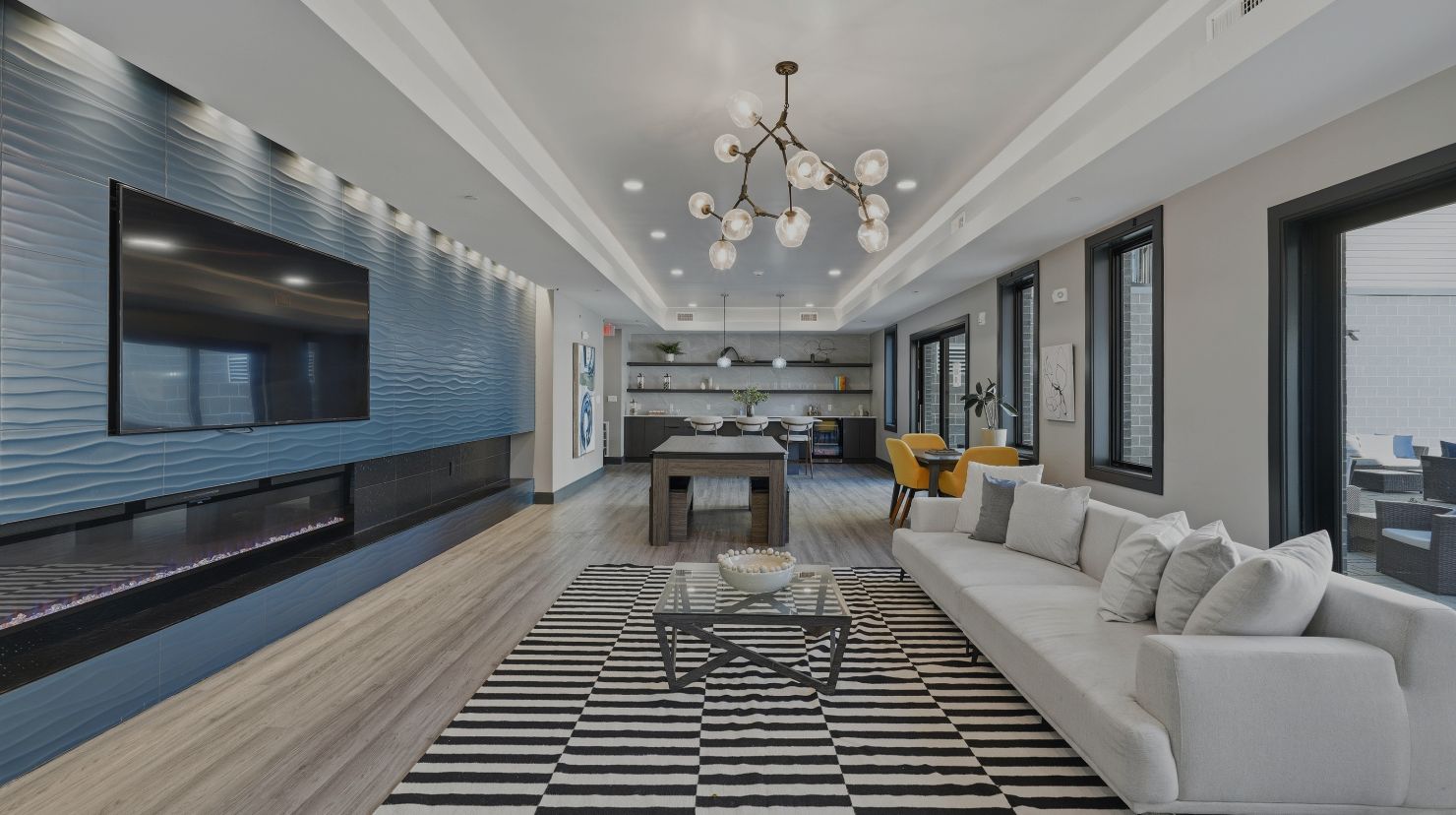 656 Saratoga Resident Lounge - East Boston Luxury Condos with Amenities
