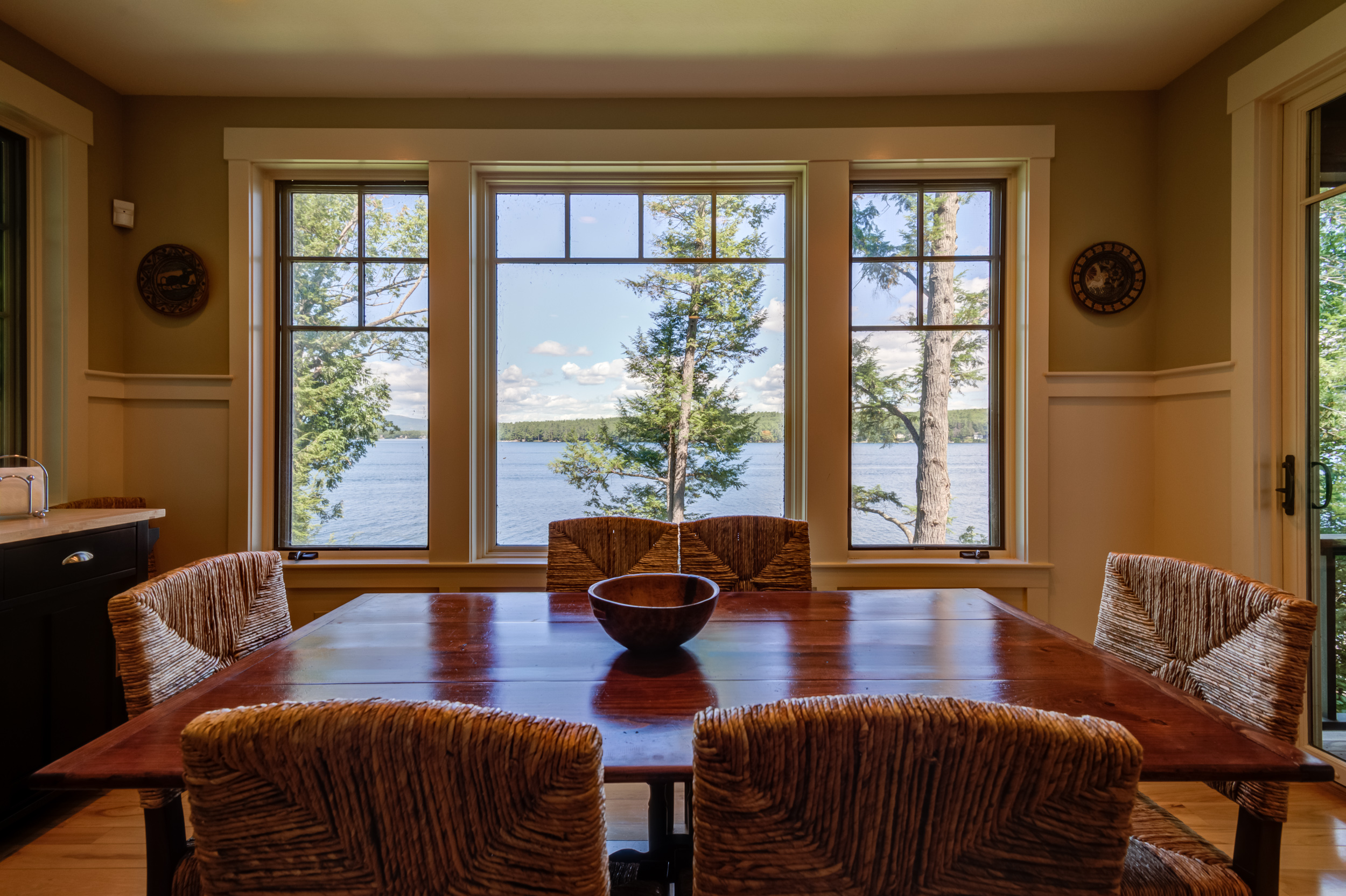 543 Forest Road View from Windows in Dining Room