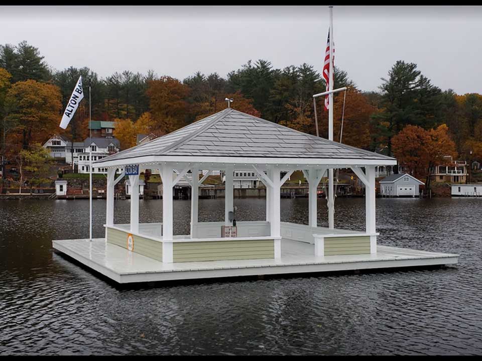 the floating bandstand