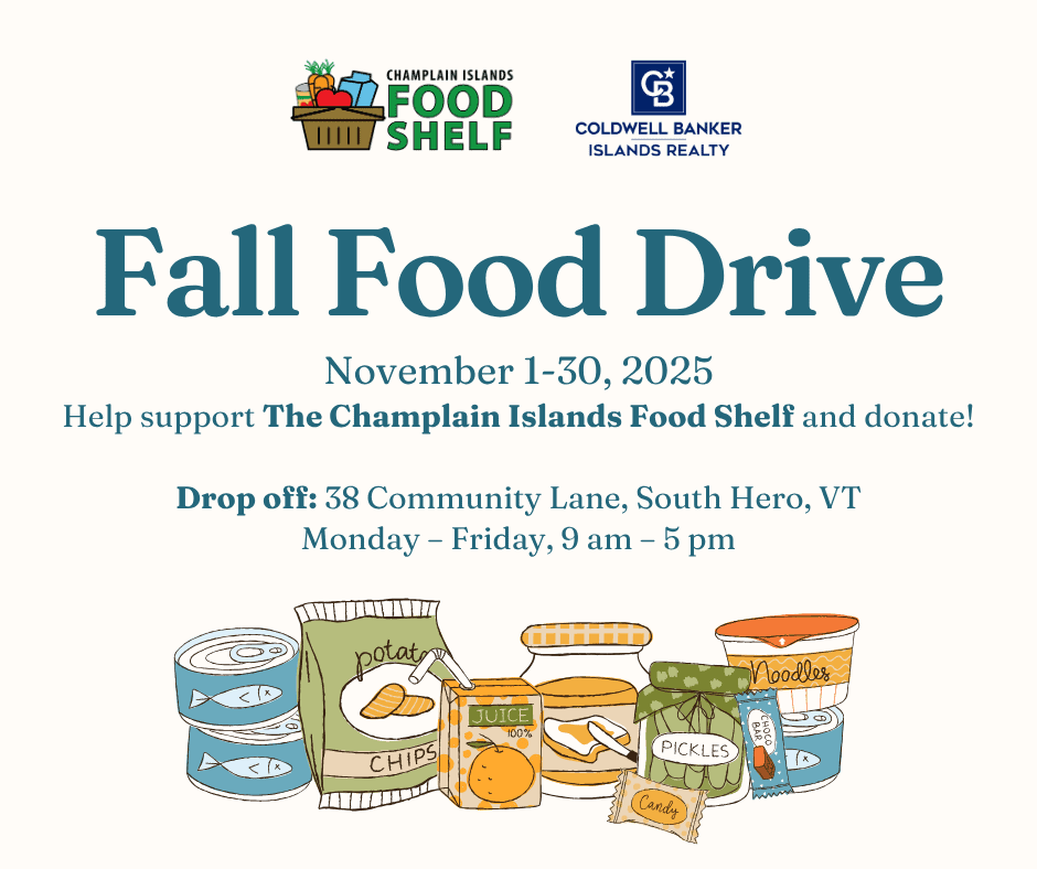 November 2025 Fall Food Drive for The Champlain Islands Food Shelf
