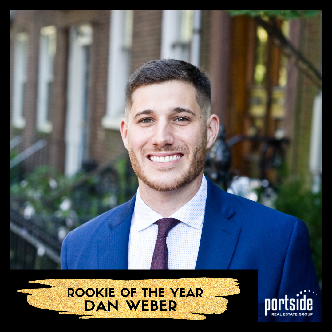 Portside Real Estate Group 2021 Award Winner Dan Weber Rookie of the Year