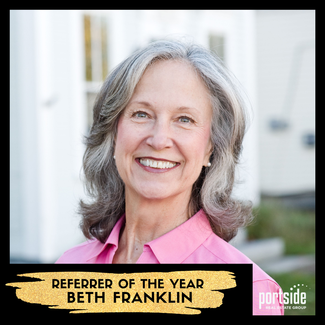 Portside Real Estate Group 2021 Award Winner Beth Franklin Referrer of the year