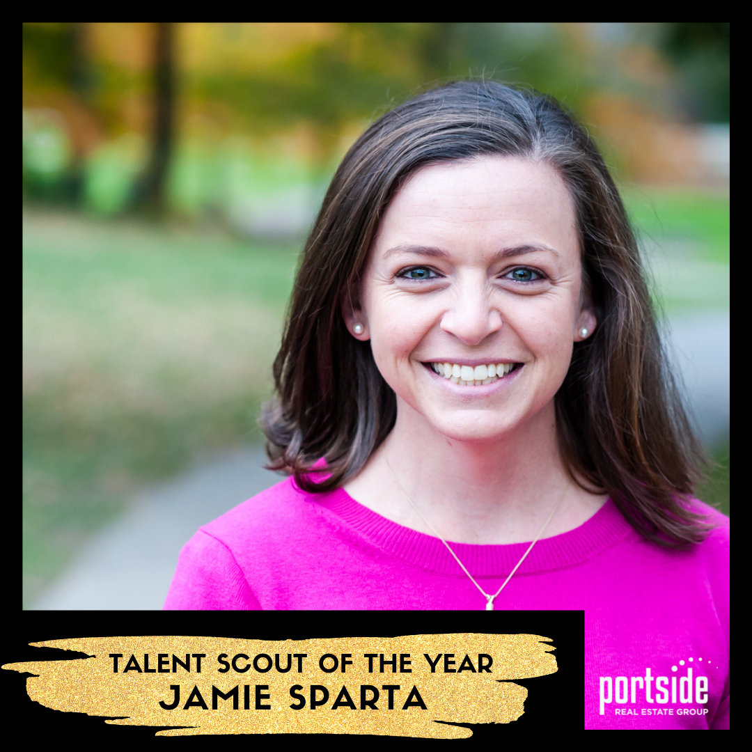 Portside Real estate Group 2021 Award Winner Jamie Sparta Talent Scout of the Year