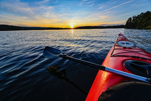 Kayaking on the Lake