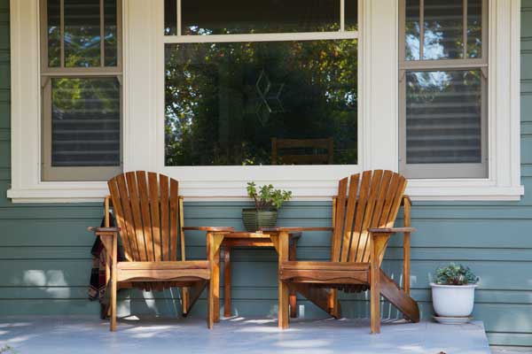 chairs on porch