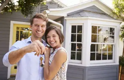 family with new house keys