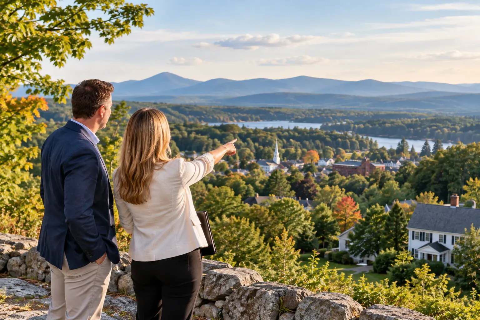 New England communities and landscapes representing Southern New Hampshire and Northern Massachusetts